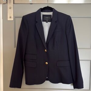 J. Crew Navy Schoolboy Blazer Classic Tailored Suit Jacket